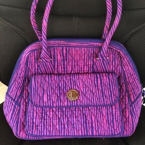 Vera Bradley Turnlock Satchel Impressionista